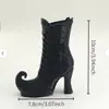 Jarrón de Bota de Bruja de Halloween Impreso en 3D Transfronterizo Adorno Decorativo de Bota de Bruja de Halloween