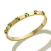 Europa y Estados Unidos pulsera de venta caliente moda femenina exquisita de alta gama chapado 18k estrella de cinco puntas diamante hebilla abierta pulsera de acero de titanio