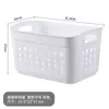 Cesta de Armazenamento Oca de Plástico Cesta para Miudezas Roupas Sujas Caixa de Armazenamento para Lanches de Mesa Cesta de Armazenamento Retangular Cesta de Cozinha