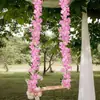 135 Enredaderas Artificiales de Flor de Cerezo para Colgar en la Pared, Enredaderas de Flores Falsas para Conductos de Aire Acondicionado, Decoraciones de Techo para Interiores, Enredaderas de Decoración para Bodas