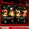 Decorações de Natal Estáticas para Vitrines de Lojas em Shoppings Adesivos de Vidro Papai Noel de Natal Boneco de Neve Árvore de Natal Adesivos de Sino