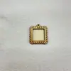 Pingente base de gema de madeira oval estilo retrô com chaveiro de madeira DIY feito à mão uma geração de cabelo