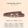 Nuevo Cinturón de Cuero de Alta Gama para Mujer, Cuero Genuino, Piel de Vaca de Lujo Ligero, Cinturón Delgado para Jeans, Accesorio Decorativo Versátil, Sencillo y Moderno