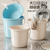 Cubo para el Hogar Cubo de Lavabo de Plástico Cubo para Dormitorio de Estudiantes Artículos de Tocador Cubo para la Colada y el Baño Cubo Grande Engrosado Juego