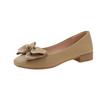 2025 venta al por mayor primavera y verano nuevo explosiones hada francés lazo zapatos de frijol zapatos de boca poco profunda para mujer zapatos de cucharón zapatos de leche