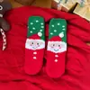 Meias de Natal femininas outono e inverno grossas quentes de lã de coral meias de Natal presente meias de desenho animado fofas