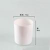 Venta al por mayor Vaso para vela Tarro de vidrio Contenedor de vidrio esmerilado colorido Aromaterapia Vaso vacío con tapa Portavelas romántico para dormitorio Logotipo