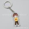 Chaveiro de Desenho Animado Personalizado Transparente Acrílico Dupla Face Chaveiro de Personagem de Anime Estrela Decoração