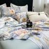 Colcha de verano de Tencel con estampado transfronterizo, hueca, juego de cuatro piezas, colcha de verano antibacteriana, funda de almohada de Tencel, producto individual, sábana de Tencel, regalo