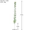 Simulación eucalipto individual transfronterizo planta verde artificial hojas de eucalipto boda decoración del hogar accesorios de plástico flores falsas al por mayor