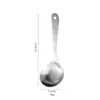 Aço Inoxidável 304 Fosco Estilo Coreano Cabo Inclinado Colher de Arroz Colher Grande para Restaurante Hotel Colher de Sopa Colher de Servir Colher de Porcionar Colher de Servir