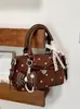 Yuezhi 2026 principios de otoño nuevo dulce encaje lunares moderno moda bolso de mano plisado bolsa nube bolso cruzado con cadena