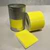 Papel Térmico Sintético Amarillo Cinco Pruebas Resistente al Desgarro Etiqueta Fresca para Almacenamiento en Frío Adhesivo para Impresión de Códigos de Barras