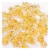 Soporte de flores de perla de pistilo dorado de metal con forma de corazón de flor, accesorios de aleación hechos a mano para el cabello antiguo, material