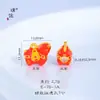 Accesorios DIY de la Tienda de Oro Puzuo, Mismo Estilo que la Joyería Chapada en Oro, Colgante Caballo de la Fortuna, Nuevo Estilo Chino, Collar Caballo del Zodiaco Futuro Brillante