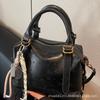 Bolsa Transversal de Ombro Feminina 2025 Nova Versátil Estilo Coreano Casual Bolsa Almofada Bolsa de Mão Retro Grande Capacidade Tendência