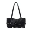 Bolsa tote estilo retrô para mulheres, com detalhe de cinto de couro, perfeita para o verão de 2026 e adequada para o dia a dia ou como bolsa de ombro.