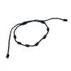 Modelo Popular Transfronteiriço em Estoque, Pulseira de Corda Vermelha Trançada com Nó Peruano Artesanal Durável, Vermelho e Preto, Sete Seções