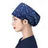 Gorro Quirúrgico de Algodón Puro para Cabeza Grande para Hombres y Mujeres, Gorro de Trabajo, Gorro de Enfermera, Gorro de Dibujos Animados Elástico Venta al por Mayor