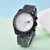 2025 Moda Serie Speedmaster Sol, Luna y Estrellas Conmemorativo Europeo Seis Pines Multifunción Cuarzo Reloj para Hombre Venta al por Mayor