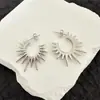 Pendientes Franceses de Nicho de Alta Gama para Mujer, Pendientes de Sol de Estilo Medieval, Moda Europea y Americana, Personalidad, Pendientes Versátiles, Pendientes Retro Elegantes