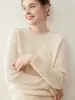 Suéter de Cachemira para Bebé para Mujer, Otoño e Invierno, Espesor Grosor, Cuello Redondo, Calado, Moda, Cálido, Camiseta Base de Punto