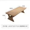 Mesa Longa Dupla Camada de Madeira Maciça Grande Estação de Trabalho Doméstica Mesa de Escritório Mesa de Placa Grande Removível Sala de Estar Sofá Mesa de Leitura Aprendizado
