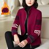 Abrigo forrado de polar para Mujer Nuevo otoño e invierno 2023 engrosado ropa deportiva casual para madres de mediana edad holgado que combina con todo top cálido