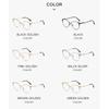 Marco de Gafas Moda Nuevo Ojo de Gato para Mujer Tendencia Decoración de Diamantes Espejo Plano Comercio Exterior Transfronterizo Gafas que Cambian de Color Anti-azul