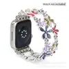 Adecuado para Correa de Apple Watch Pulsera de Flores y Mariposas Pintura al Óleo Colorida Correa de Reloj iWatch S10 S11 Samsung Huawei
