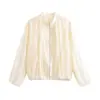 Ropa europea y americana para mujer transfronteriza, popular en AliExpress, chaqueta ligera plisada de corte holgado, casual, moderna y a la moda