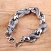 Personaje Plata Fuente Fábrica Productos Personalidad Seiko Pulsera de Plata Tailandesa Joyería de Plata S925 Hip Hop Pulsera de Dragón para Hombre