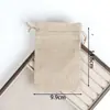 Bolsas de Lino Sintético con Estampado de Corazones y Cordón, Bolsas de Almacenamiento para Regalos de Joyería, Bolsas para Dulces de Boda, Bolsas Pequeñas de Tela, Bolsas con Cordón al por Mayor