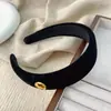 Diadema de Terciopelo Negro de Ala Ancha para Mujer, Estilo Coreano Otoño e Invierno, de Alta Gama, Elegante, Moderno, Accesorio para el Cabello