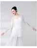 Roupas de Dança Clássica, Blusa Elegante de Gaze, Roupas de Performance, Roupas de Prática de Rima Corporal de Fada da Dança Chinesa, Treinamento Básico Han e Tang