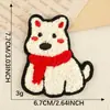 Etiqueta Bordada Original para Computadora Bordado de Toalla Animales de Dibujos Animados Estilo Chino Buena Suerte Parche Decorativo DIY Parche