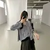 ¡Estilo coreano! Atractivo conjunto de dos piezas para mujer, top de manga larga con lunares, nuevo para principios de otoño de 2026, inspirado en Corea