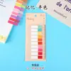Nuevas pegatinas de índice de color Morandi, notas adhesivas de color transparente, venta al por mayor, lindas etiquetas de clasificación para estudiantes, nota transparente
