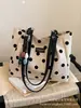Bolsa de Bolinhas para Mulheres 2026 Nova Moda de Verão Super Tendência Classe Exquisita Bolsa Tote para o Dia a Dia Bolsa de Ombro de Grande Capacidade