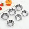 Molde de acero inoxidable para tartas, tartas, gelatinas, pudines, galletas y pasteles con forma de taza de encaje creativo para hornear