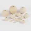 Venta al por mayor de fábrica de cuentas de madera de loto de 6 a 40 mm, cuentas de madera de color, bolas de madera, cuentas sueltas, accesorios de joyería para bricolaje