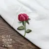 Pequeno Patch Bordado de Flor de Rosa Patch de Tecido Decorativo para Saia Jaqueta de Criança Patch Decorativo para Bolsa Chapéu Patch de Reparo de Roupa