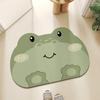 Alfombrilla de baño con diseño de animales de dibujos animados, de diatomeas, antideslizante, absorbente, de una sola pieza