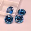 5A Azul Real Redondo Nido de Pájaro Piedra Preciosa Multifacética al por Mayor, Diamante para Uñas de Anillo, Circonita Brillante de Fondo Puntiagudo Piedra Suelta DIY