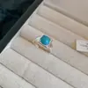 Anillo Abierto Ovalado de Cristal 2026 Nuevo Modelo Popular Exquisito Anillo Personalizado Luz de Anillo Lujo Gama Alta Anillo para Dedo Índice para Mujeres