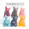 Grava de Cristal Epoxi Mascota Bulldog Cachorro Coche Escritorio Oficina Decoración Adorno Regalo Figura de Animal