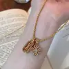 Cruz Vajra Dorada Estilo Vintage Arma Que Se Puede Combinar Libremente con Collares