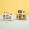 Casa de Muñecas Casa de Muñecas Modelo Miniatura Gabinete de TV Gabinete Combinado Modelo Mini Aparador 1:12 Minutos Ob11