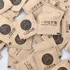 Guantes desechables con impresión de logo, empaquetados individualmente, engrosados, para catering, para llevar langosta, de plástico PE, transparentes, grado alimenticio