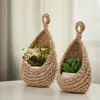 Ninho de Pássaro Novo Personalizado Rede Gota d'Água Corda de Algodão Tricotada à Mão Bolsa de Rede para Frutas Crochê Organização de Armazenamento